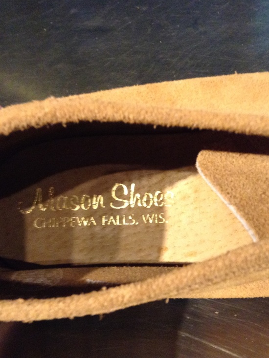 VTG Mason Shoes Suede Chukka Boots Men\'s Sz 9.5 E Lace Up Crepe Sole Made USA main image 6